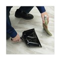 Dust Pans | Boardwalk 528147 12 in. x 14 in. 20-Gauge Steel Dust Pan with 5 in. Handle - Black (12/Carton) image number 3