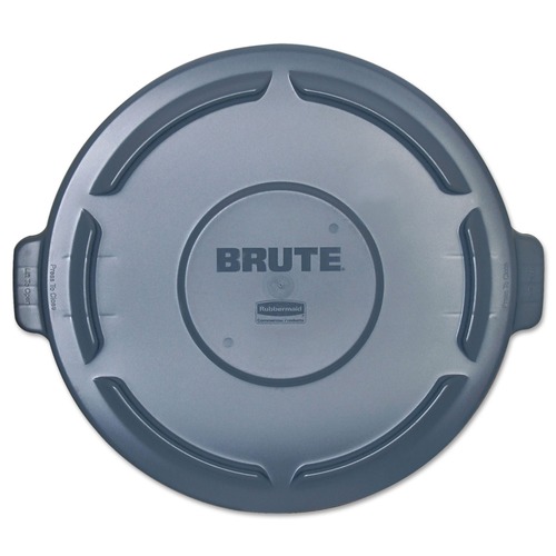 Waste Receptacle Lids | Rubbermaid Commercial FG264560GRAY 24.5 in. x 1.5 in. BRUTE Self-Draining Flat Top Lids - Gray image number 0
