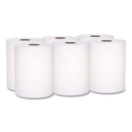 Perforated Roll & Hand Towels | Scott 56158 8 in. x 800 ft. 1-Ply Universal 100 Percent Recycled Fiber Hard Roll Paper Towels - White (6/Carton) image number 0