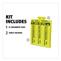 Sorbents | Rubbermaid Commercial FG425400YEL 16.5 in. x 14 in. 12 oz. Over-The-Spill Pad Tablet (22/Pack) image number 1