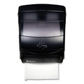 Towel Dispensers | San Jamar T850TBK 11.5 in. x 11.25 in. x 13.5 in. Integra Lever Roll Towel Dispenser - Black Pearl image number 4