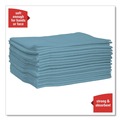 Perforated Roll & Hand Towels | WypAll 05776 L40 1/4 Fold 12.5 in. x 12 in. Wiper - Blue (56/Box, 12 Boxes/Carton) image number 4