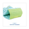 Mop Heads | Boardwalk BWK1200MCT EcoMop Recycled Fiber Looped-End Mop Head - Medium, Green (12/Carton) image number 7