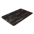 Floor Mats | Crown CU 3660BK 36 in. x 60 in. Cushion-Step Marbleized Rubber Surface Mat - Black image number 0