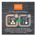 Food Containers & Lids | World Centric CTLCS3 8.8 in. x 6.9 in. x 0.8 in. Plastic PLA Lids for Fiber Containers - Clear (400/Carton) image number 5