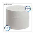 Perforated Roll & Hand Towels | Scott 07001 2-Ply Septic Safe Essential Extra Soft Coreless Standard Roll Bath Tissue - White (36/Carton) image number 2