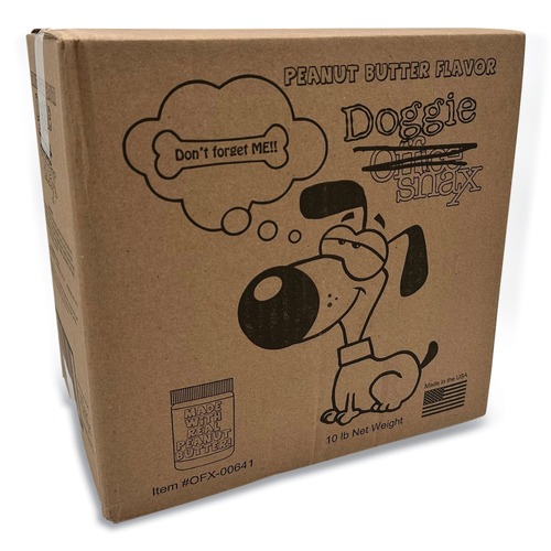 Pet Foods | Office Snax OFX00641 10 lbs. Box Doggie Biscuits - Peanut Butter image number 0