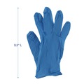 Food Service Disposable & Single Use Gloves | Boardwalk 395MBXA 5 mil. Disposable Powder-Free Nitrile Gloves - Medium, Blue (100/Box) image number 2