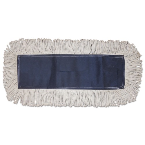 Mop Heads | Boardwalk BWK1660EA 5 in. x 60 in. Disposable Dust Mop - White image number 0