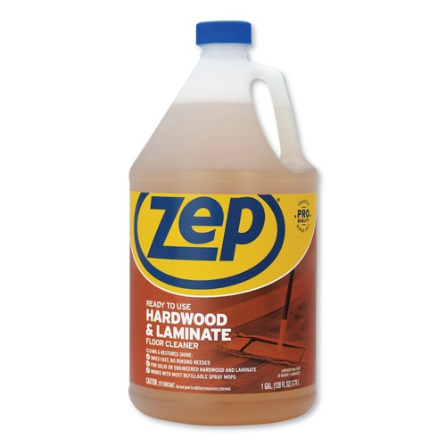 Floor Cleaners | Zep Commercial ZUHLF128 1-Gallon Bottle Hardwood and Laminate Cleaner image number 0