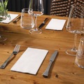 Dinner Napkins | Hoffmaster 120072 17 x 17 1/8 Fold Dinner Napkins - White (300/Carton) image number 1