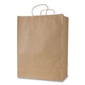 Grocery Bags | Inteplast Group KRFTW13717 Get Reddi 13 in. x 7 in. x 17 in. No. 65 Basis Weight Twisted Rope Handles Mercado Size Paper Bags - Brown (250/Carton) image number 0