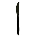 Disposable Knives | Boardwalk BWKKNIFEBLPP Mediumweight Polypropylene Plastic Knife Cutlery - Black (1000/Carton) image number 0