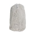 Mop Heads | Boardwalk BWK224RCT 24 oz. Rayon Premium Cut-End Wet Mop Heads - White (12/Carton) image number 2