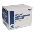 Aprons & Bibs | AmerCareRoyal RPA20HW 28 in. x 46 in. 1.77 mil Heavyweight Poly Aprons - One Size Fits All, White (500/Carton) image number 0