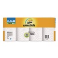 Perforated Roll & Hand Towels | Bounty 80811697 Essentials Select-A-Size Kitchen Roll Paper Towels, 2-Ply, 5.9 x 11, White, 162 Sheets/Triple Roll, 12 Rolls/Carton image number 4