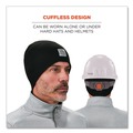 Head & Face Protection | Ergodyne 16812 N-Ferno 6812 One Size Fits Most Rib Knit Beanie - Black image number 3