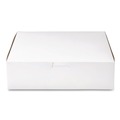 Bakery Boxes & Containers | SCT 953 9 in. x 9 in. x 2.5 in. Non-Window Paper Bakery Boxes - White (250/Carton) image number 2