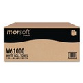 Perforated Roll & Hand Towels | Morcon Paper W61000 Morsoft 8 in. x 1000 ft. 1-Ply Universal Roll Towels - White (6/Carton) image number 3