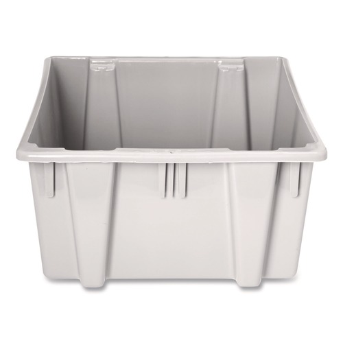 Office Boxes & Bins | Rubbermaid Commercial FG172200GRAY Palletote Box 1.6 cu ft 15.5-in x 19.5-in x 13-in Gray image number 0