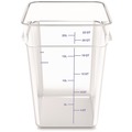 Food Storage Containers & Lids | Carlisle 1195607 11.13 in. x 11.13 in. x 15.72 in. 22 qt. Squares Polycarbonate Food Storage Container - Clear image number 1