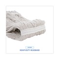 Mop Heads | Boardwalk BWK2032CCT #32 Cut-End Cotton Wet Mop Head - White (12/Carton) image number 7