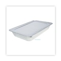 Steam Table Parts | Boardwalk BWKLIDSTEAMFL 12.88 in. x 20.81 in. x 0.63 in. Aluminum Steam Table Pan Lids (50/Carton) image number 4