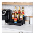 Perforated Roll & Hand Towels | Mind Reader SYRUPH9-BLK 12.5 in. x 5 in. x 7 in. 9-Compartment Foundation Collection Nested Syrup Countertop Bottle Organizer - Black image number 3