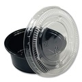 Cups | Boardwalk BWKPRTN15BL 1.5 oz. Polypropylene Souffle/Portion Cups - Black (2500/Carton) image number 4
