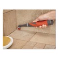 Brushes | Rubbermaid 2057486 Reveal Power Scrubber Red/White Nylon Bristles 1.73-in Brush Red Plastic Handle image number 2