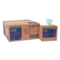 Cleaning Cloths & Wipes | Tork 192475 1-Ply 9 in. x 16.5 in. Unscented Low-Lint Cleaning Cloth - Turquoise (800/Carton) image number 0