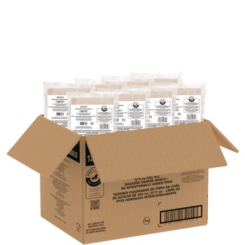 Dart 12BSC1PF 12 oz. ProPlanet Seal Compostable Molded Fiber Dinnerware Bowl - Tan (8 Packs/Carton)