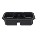 Janitorial & Housekeeping Carts | Rubbermaid Commercial 2202586 Cleaning Caddy Compatible with Full-Size and Compact Housekeeping Carts - Black (6/Carton) image number 1