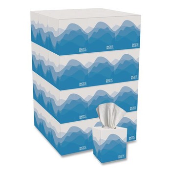 Georgia Pacific Professional 46200 2-Ply Pacific Blue Select Cube Box Facial Tissue - White (36/Carton)