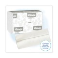 Perforated Roll & Hand Towels | Kleenex 01500 10.13 in. x 13.15 in. 1-Ply C-Fold Paper Towels - White (2400/Carton) image number 2