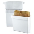 Indoor Waste Receptacles | Rubbermaid Commercial FG614000WHT Plastic Sanitary Napkin Receptacle with Rigid Liner - White image number 2