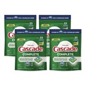 Dishwashing Detergents | Cascade 80857484 17.6 oz Complete ActionPacs - Fresh Scent (4/Carton) image number 0
