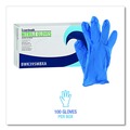 Food Service Disposable & Single Use Gloves | Boardwalk 395MBXA 5 mil. Disposable Powder-Free Nitrile Gloves - Medium, Blue (100/Box) image number 2