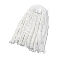 Mop Heads | Boardwalk BWK2024REA #24 Cut-End Rayon Wet Mop Head - White image number 0