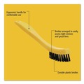 Brushes | Rubbermaid Commercial FG9B5600BLA 2.5 in. Brush 8.5 in. Handle Synthetic-Fill Tile and Grout Brush - Black/Yellow image number 3