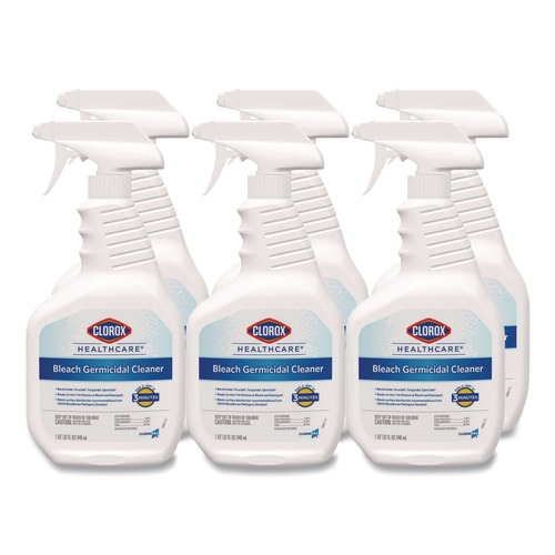 Disinfecting & Cleaning Solutions | Clorox Healthcare 68970 32 oz. Bleach Germicidal Cleaner (6/Carton) image number 0