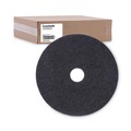 Floor Pads-Stripping | Boardwalk BWK4019BLA 19 in. Diameter Stripping Floor Pads - Black (5/Carton) image number 1