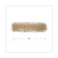 Mop Heads | Boardwalk BWK1336 36 in. x 5 in. Industrial Washable Dust Mop Head - White image number 4