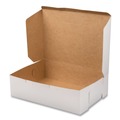 Bakery Boxes & Containers | SCT SCH 1025 14 in. x 10 in. x 4 in. Non-Window Paper Bakery Boxes - White (100/Carton) image number 1