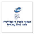 Personal Shampoos, Conditioners, & Body Washes | Dial Professional 4029 1 Liter Hair and Body Wash Refill Bottle - Neutral Scent (8/Carton) image number 2