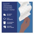 Perforated Roll & Hand Towels | Scott 04460 2-Ply Septic Safe Essential Standard Roll Bathroom Tissue for Business - White (550/Roll) image number 8