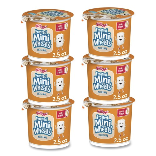 Meals & Snack Bars | Kellogg's KEE42798 Single-Serve Frosted Mini Wheats Breakfast Cereal (6/Box) image number 0