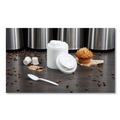 Cup Lids | Dart 16RCL Optima Reclosable Lid for 12 - 24 oz. Hot Cups - White (10 Packs/Carton) image number 4
