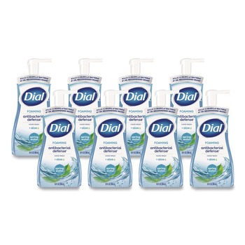 Dial 17000 34739 10 oz Antibacterial Foaming Hand Wash - Spring Water Scent (8/Carton)