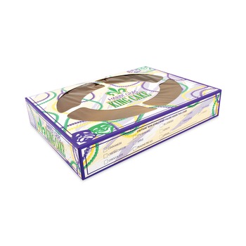 SCT 2488 19 x 14 x 3.5 Mardi Gras King Cake Window Boxes - Green/Purple/White (50/Carton)